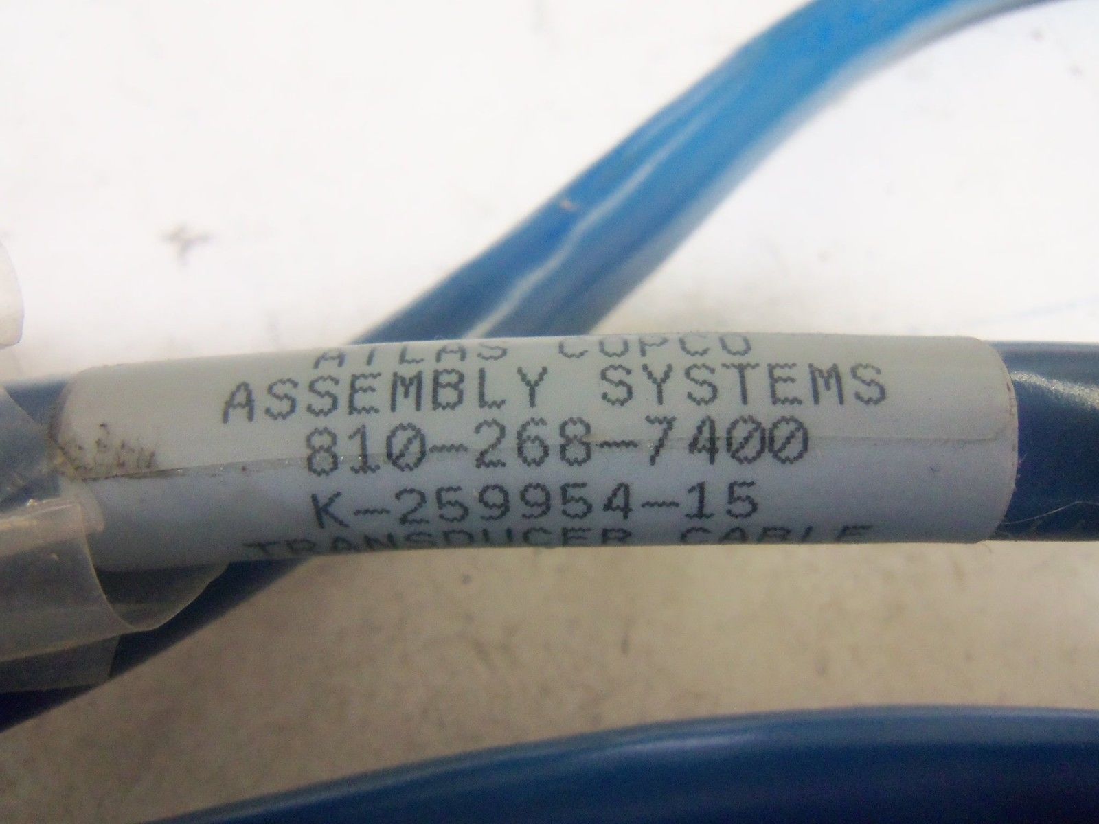 ATLAS COPCO K-259954-15 TRANSDUCER CABLE NSNP