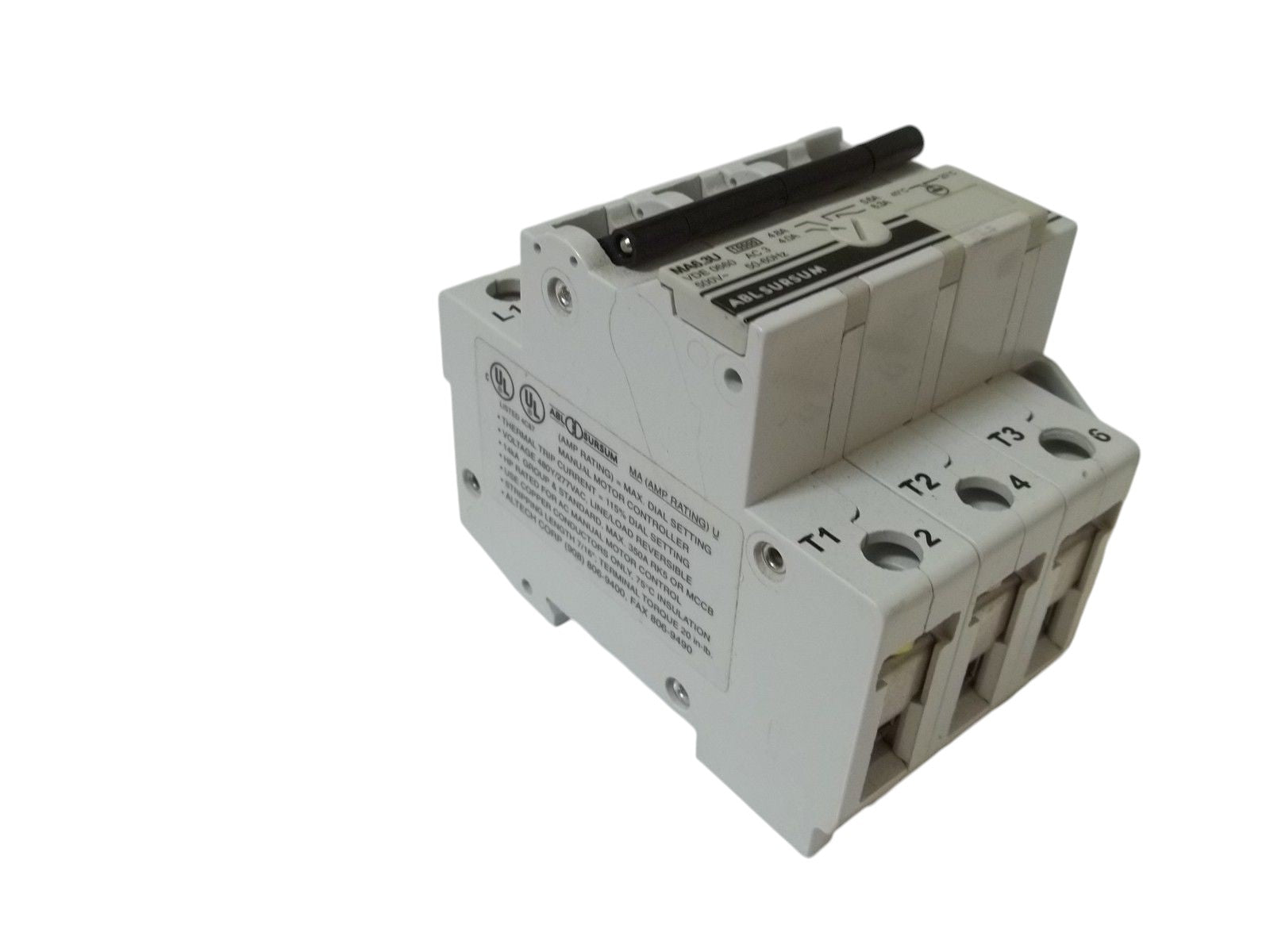 ATLECH CORP. MA6.3U W/H1U MOTOR PROTECTOR UNMP