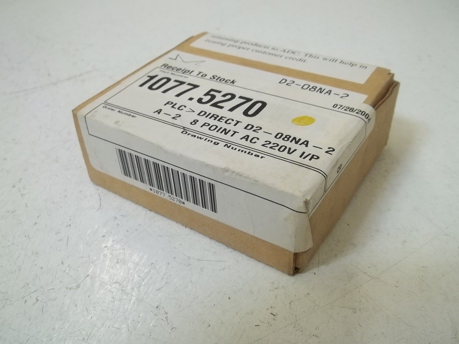 AUTOMATION DIRECT D2-08NA-2 INPUT MODULE NSFS