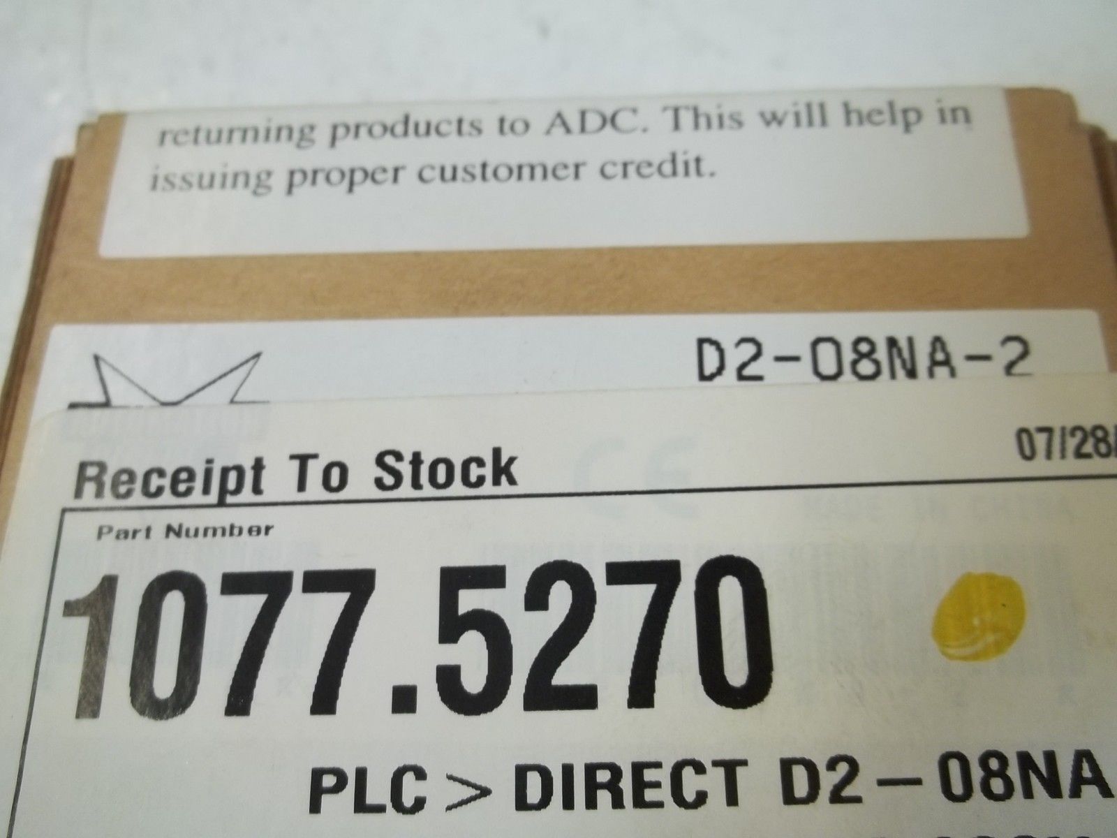 AUTOMATION DIRECT D2-08NA-2 INPUT MODULE NSFS