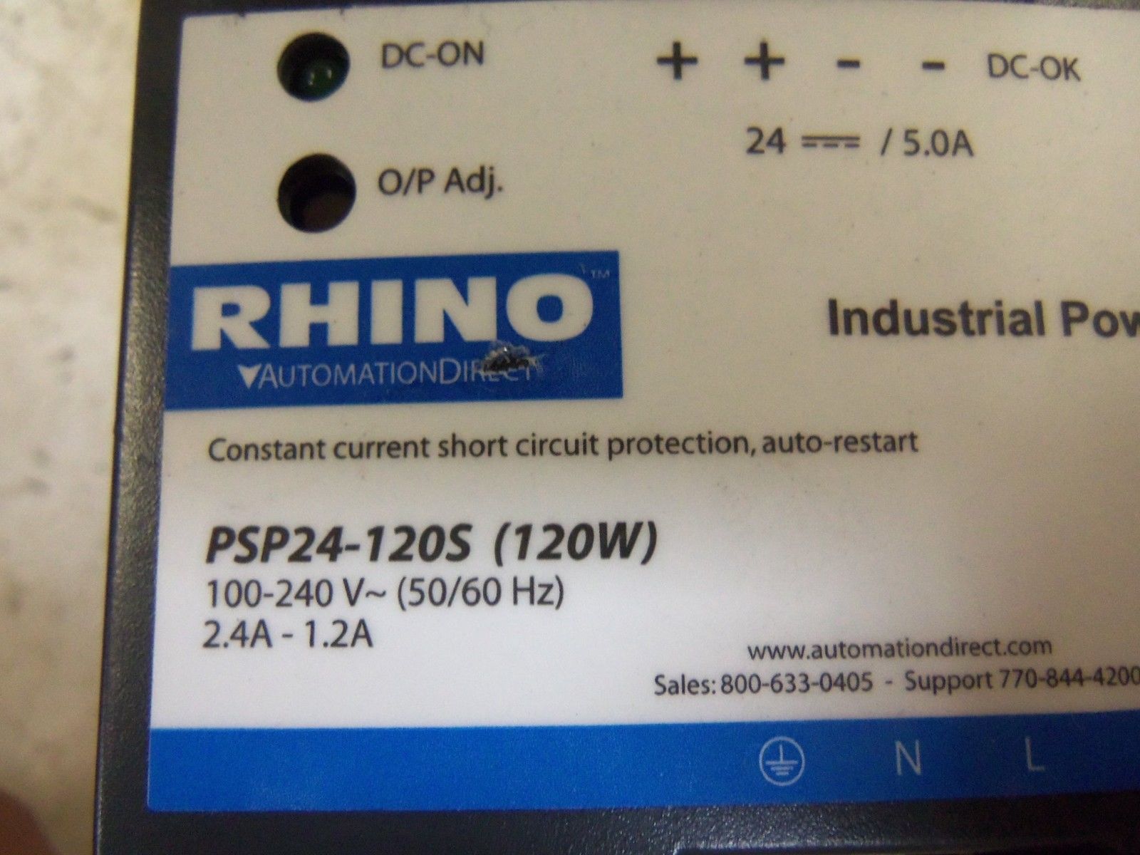 AUTOMATION DIRECT PSP24-120S POWER SUPPLY UNMP