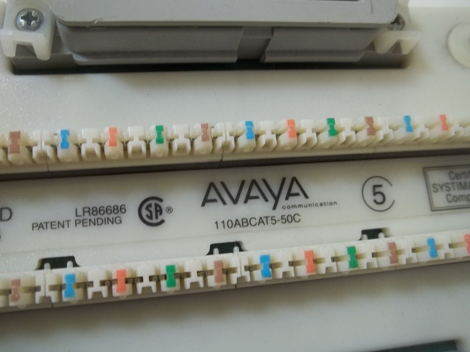 AVAYA 110ABCAT5-50C CONNECTOR  TERMINAL BLOCK NSNP