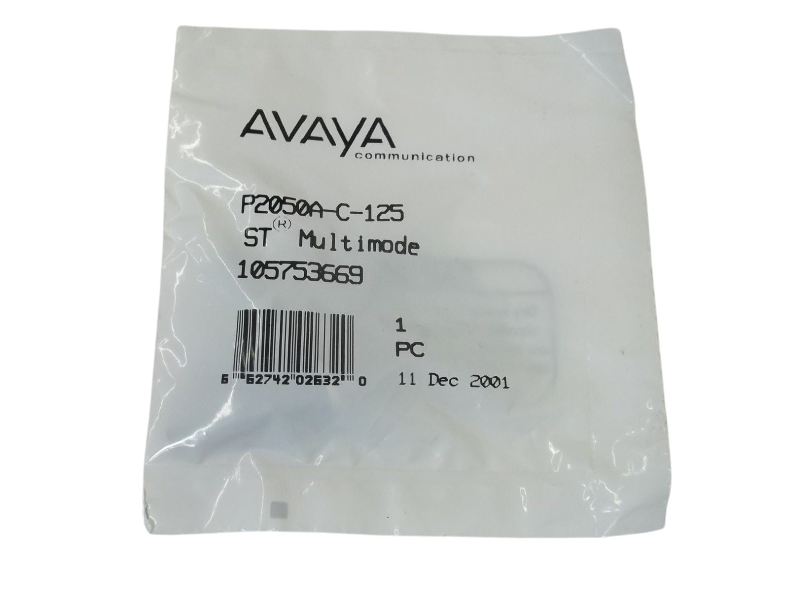 AVAYA P2050A-C-125 INTERCONNECTOR FIBER OPTIC NSMP