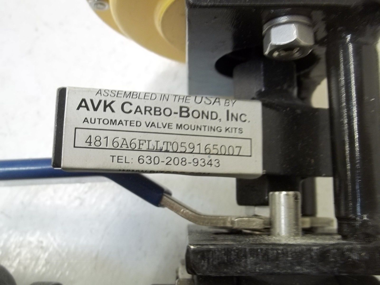AVK CARBON-BOND, INC. 4816A6FLLT059165007 AUTOMATED VALVE MOUNTING KITUNMP