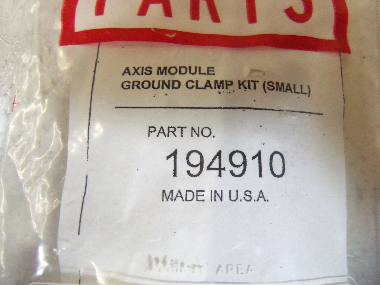 AXIS MODULE GROUND CLAMP KIT (SMALL) 194910 NSMP