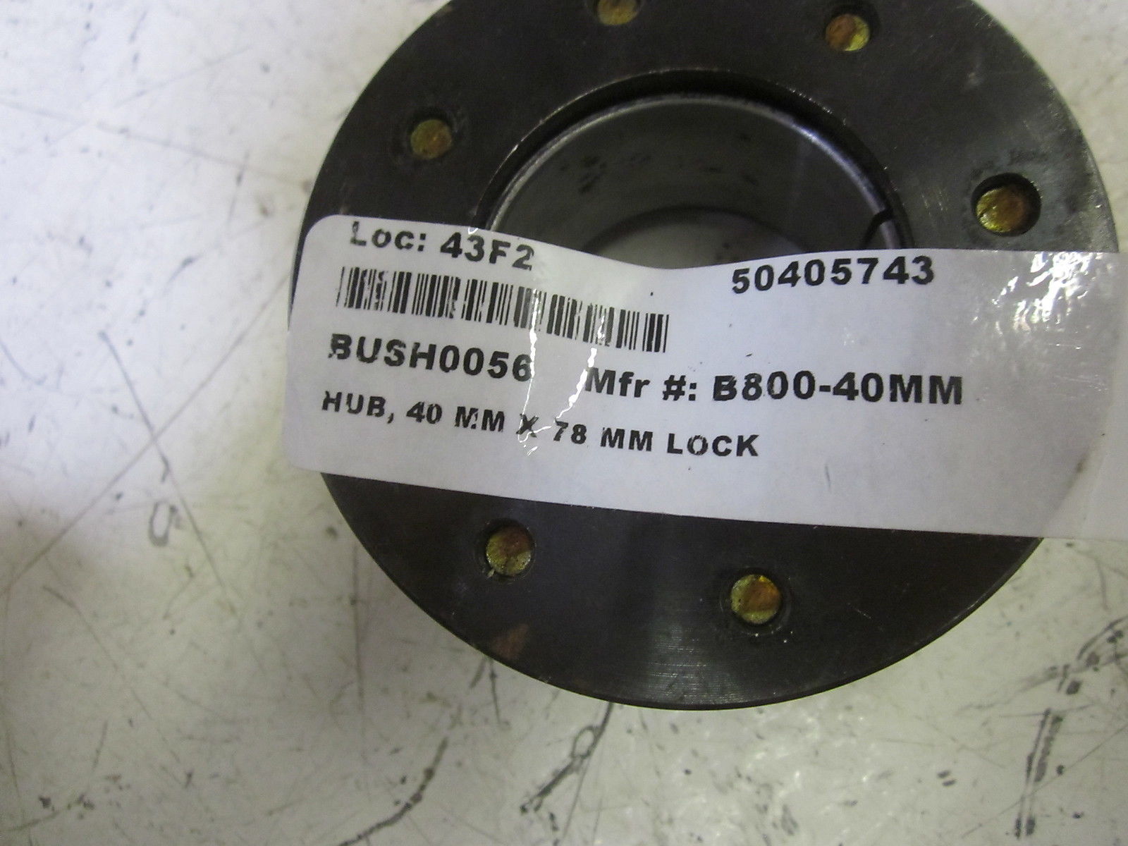 B800-40MM HUB, 40MM X 78MM LOCK  UNMP