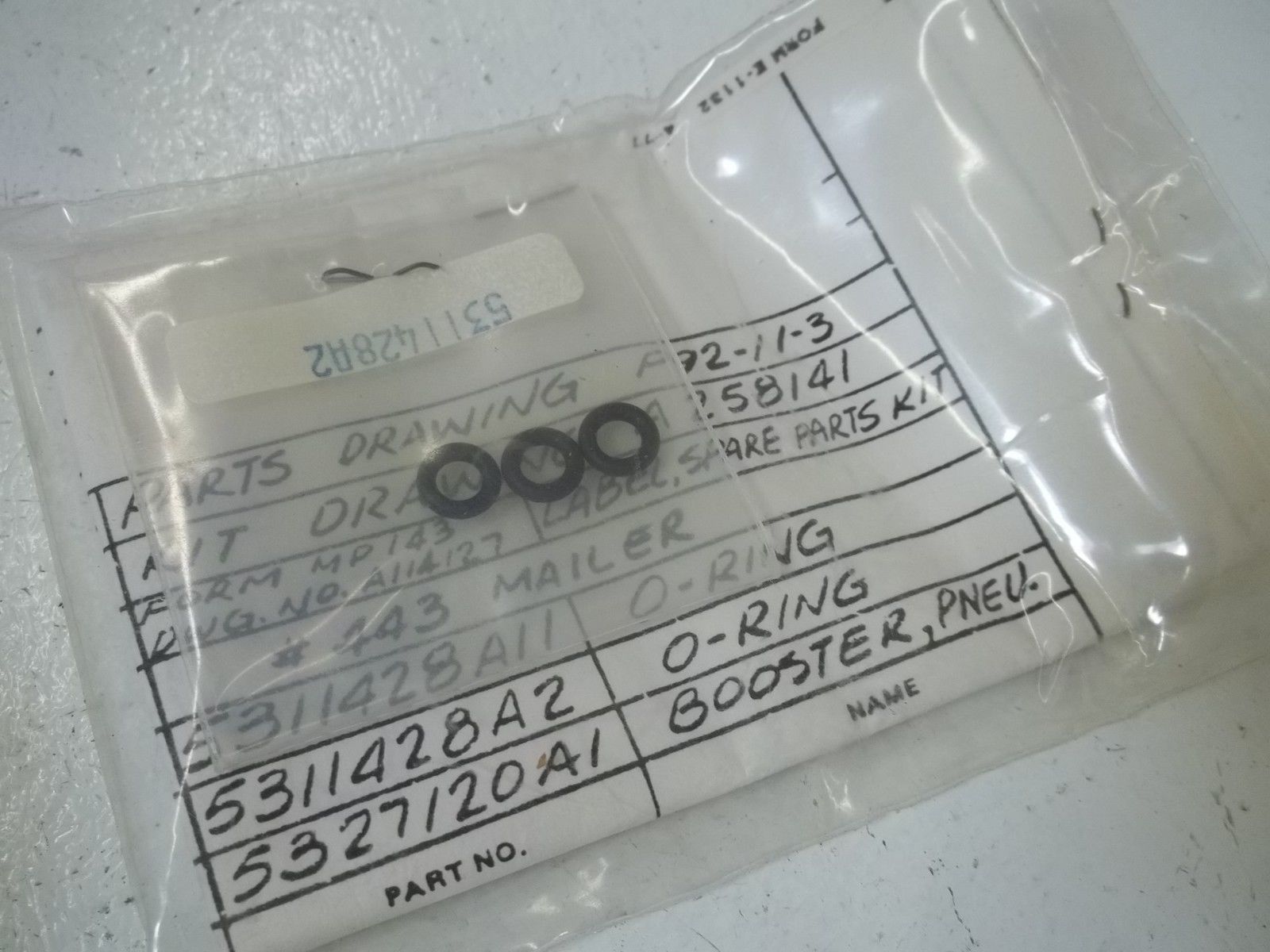 BAILEY CONTROLS 258141A1 SPARE PARTS KIT *USED*