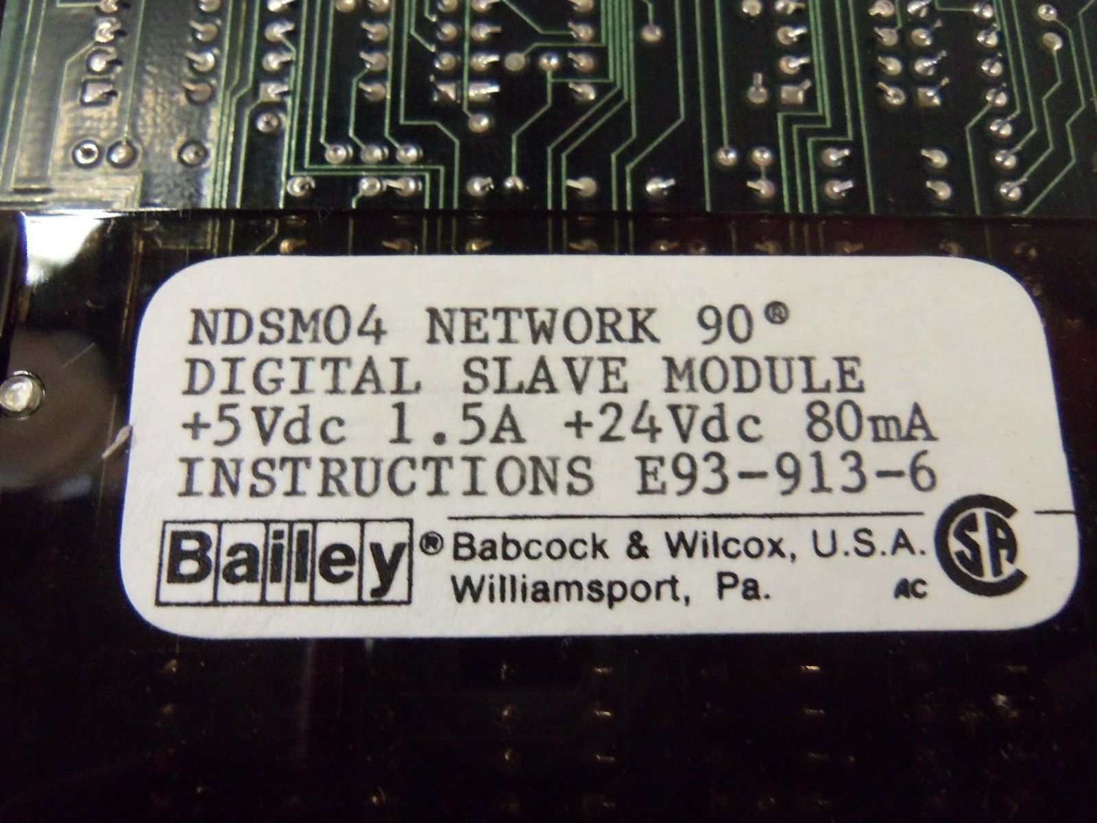 BAILEY NDSM04 SLAVE MODULE DIGITAL NSMP