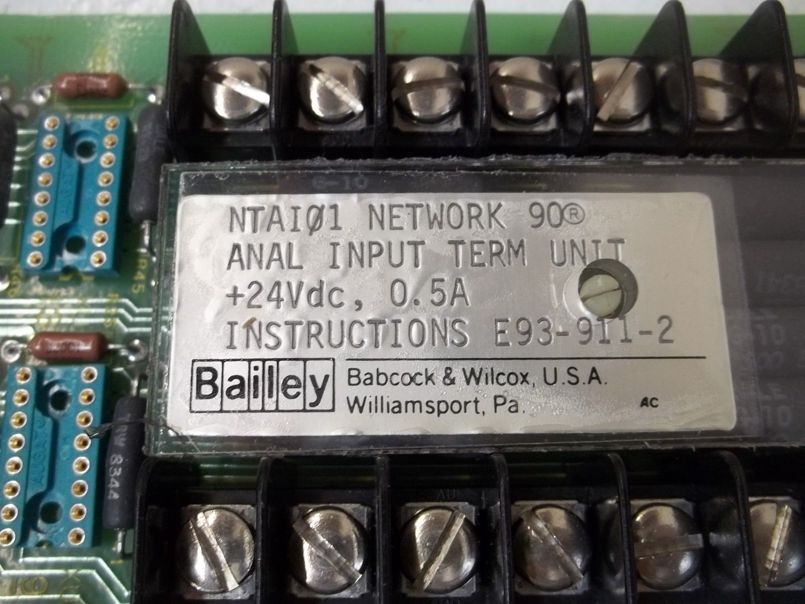 BAILEY NTAI01 ANALOG INPUT TERMINAL UNIT UNMP