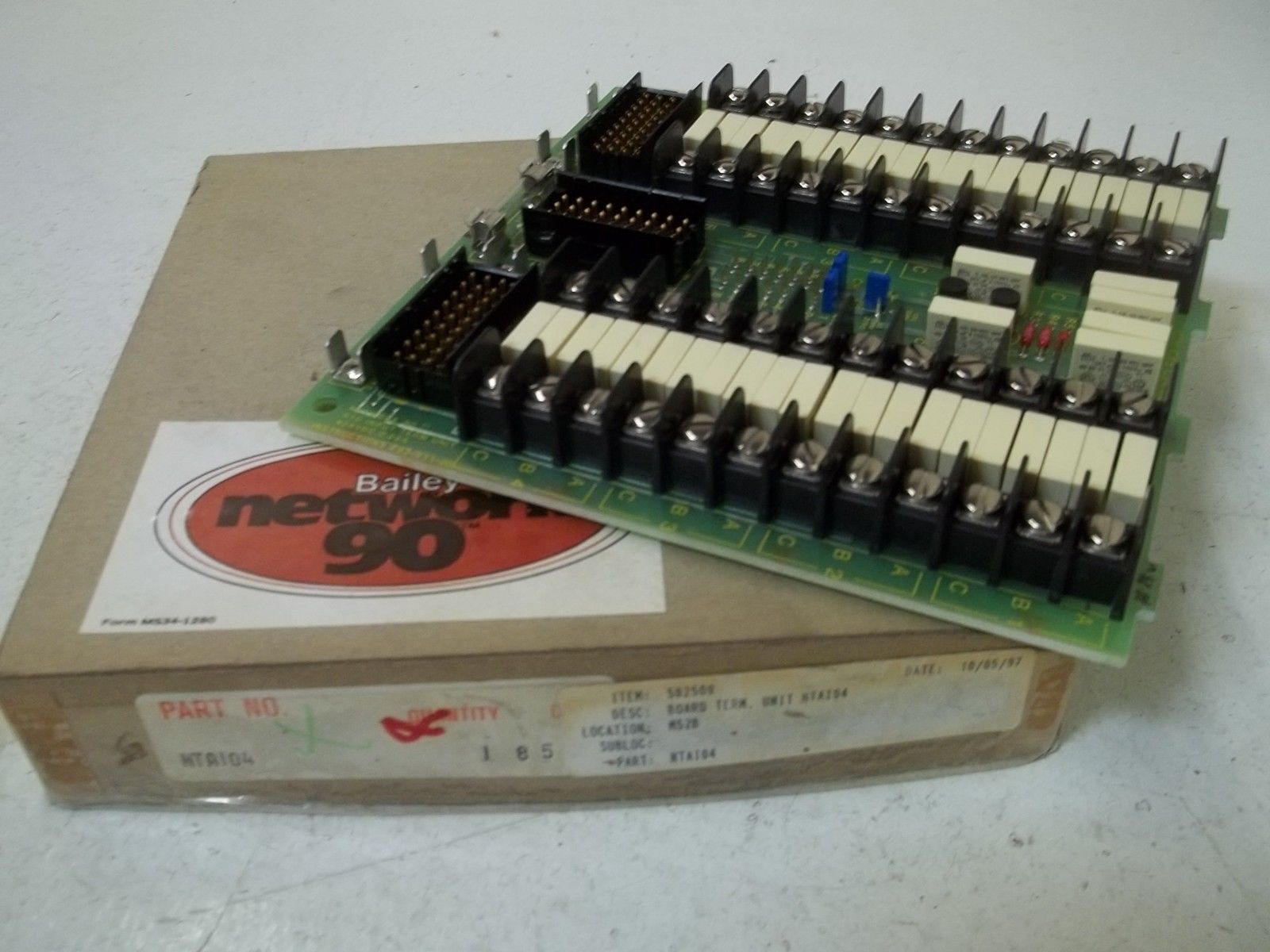 BAILEY NTAI04 ANALOG INPUT TERMINATION MODULENSMP