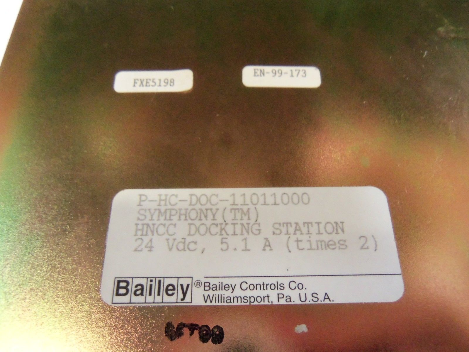 BAILEY PHCDOC11011000 HNCC DOCKING STATION NSNP