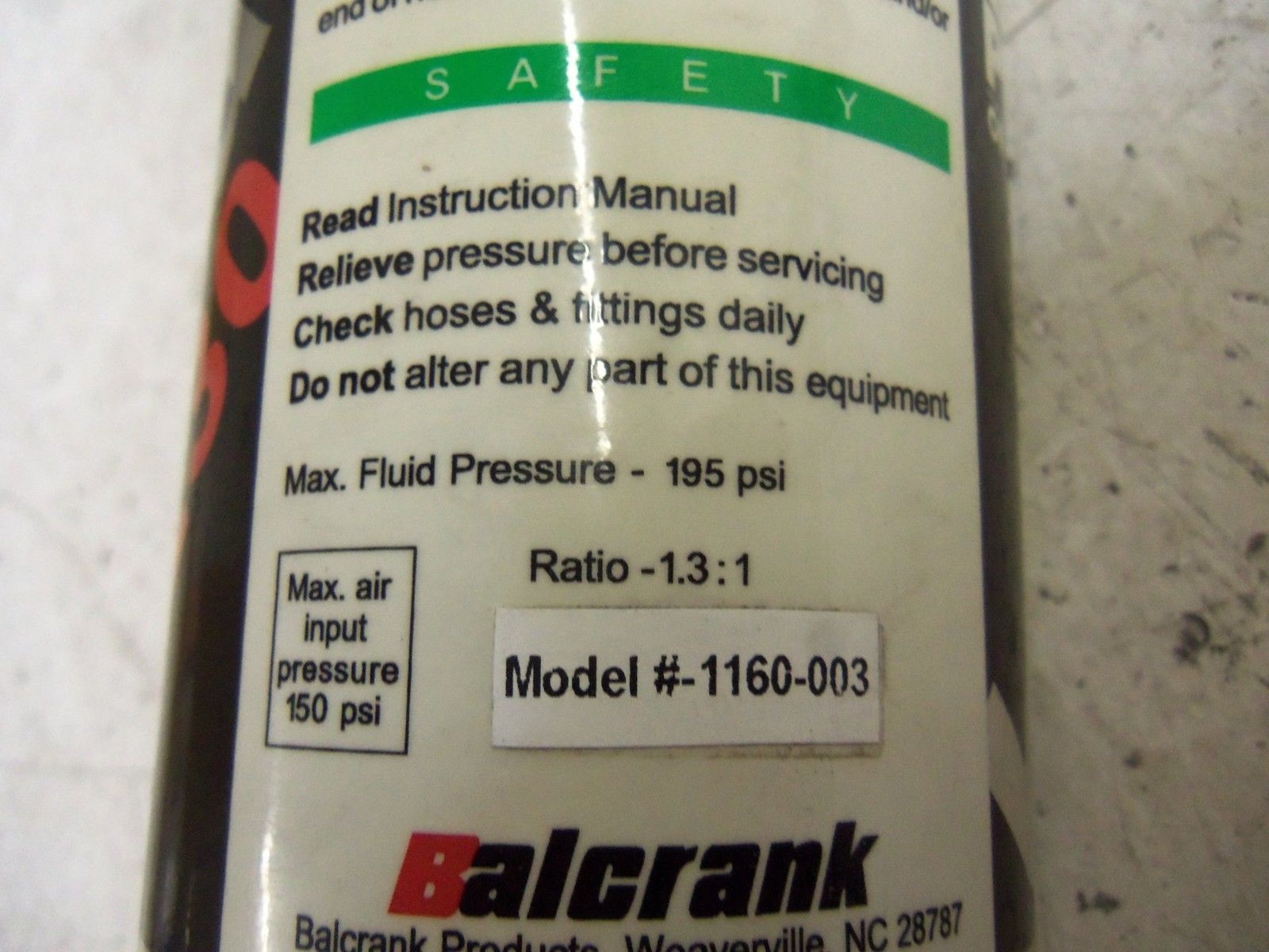 BALCRANK 1160-003 OIL PUMP NSNP