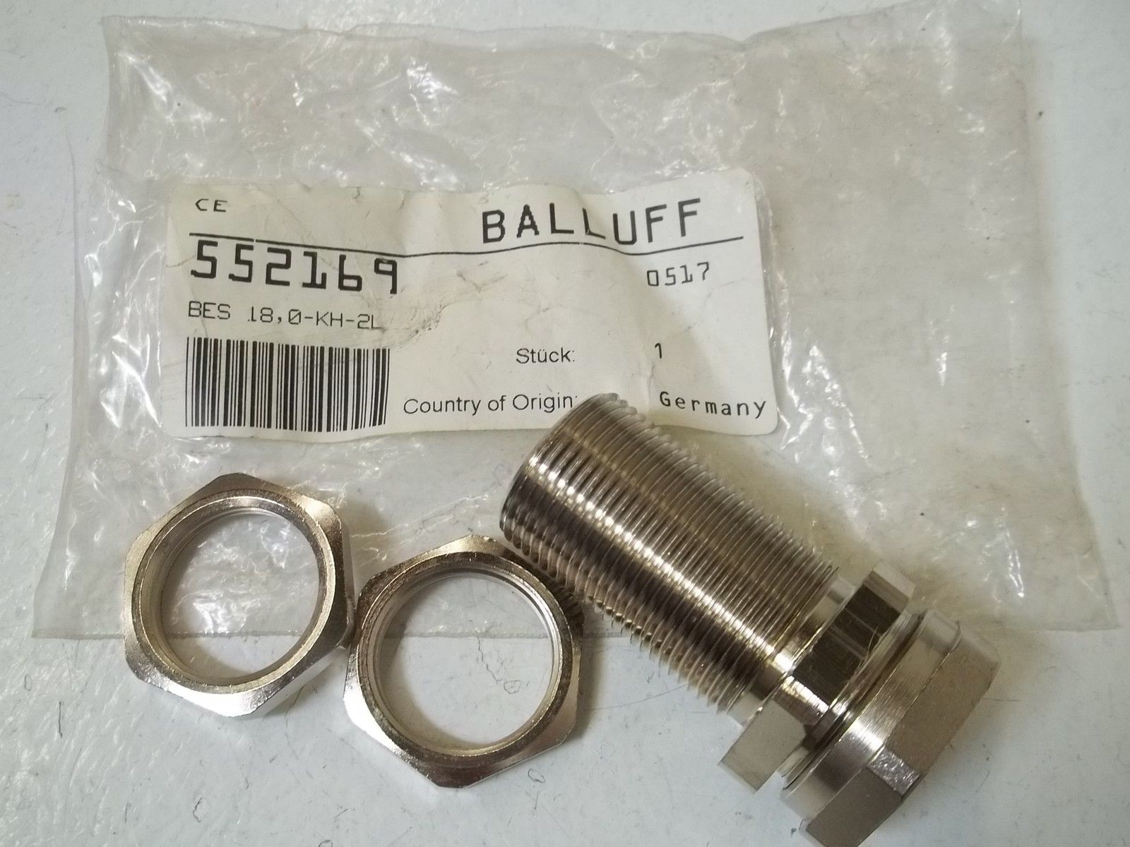 BALLUFF BES18,0-KH-2L INDUCTIVE SENSOR ACCESSORIES NSNP