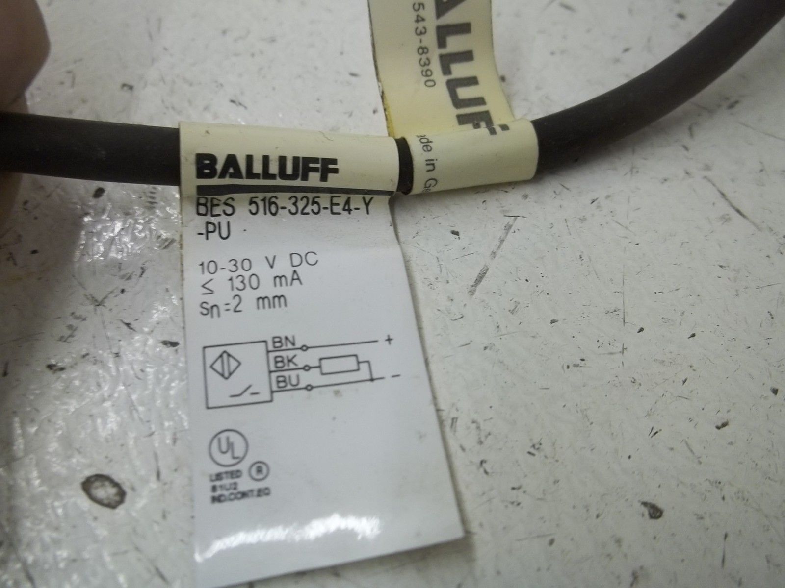 BALLUFF BES516-325-E4-Y-PU PROXIMITY SENSOR UNMP