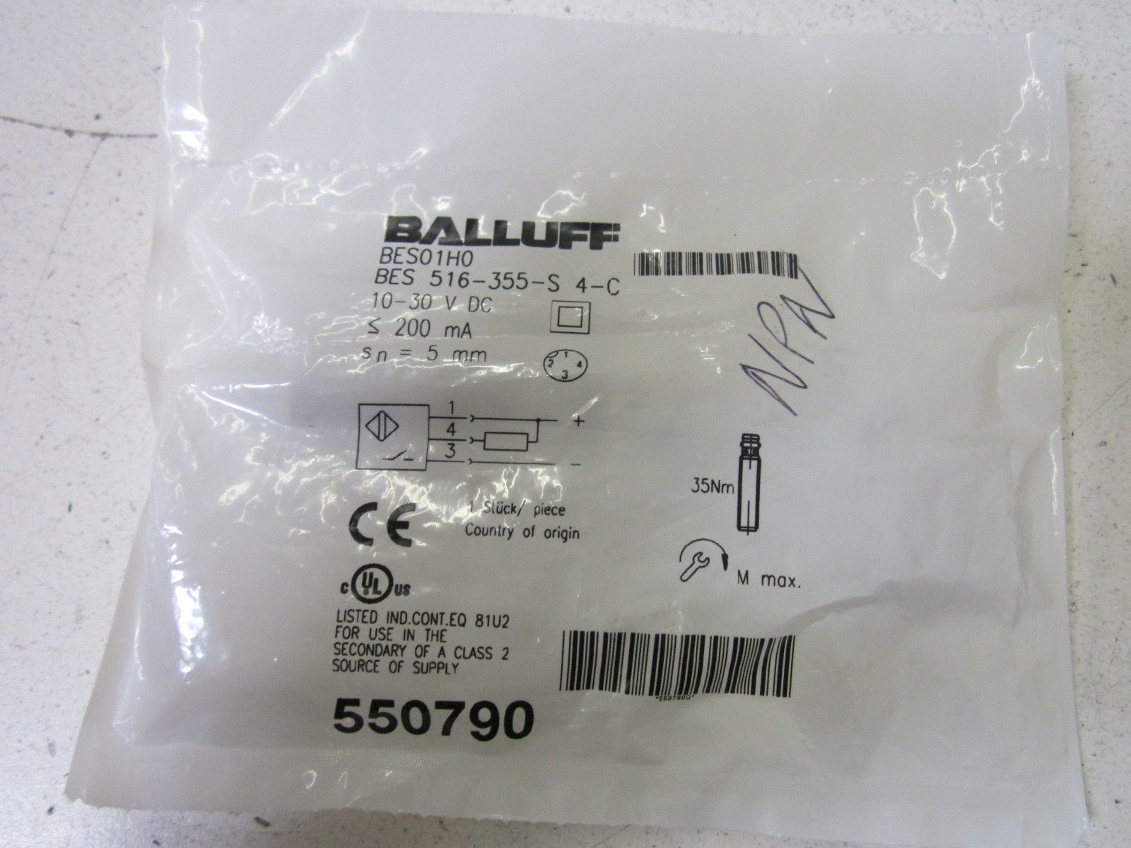 BALLUFF BES516-355-S4-C  NSMP