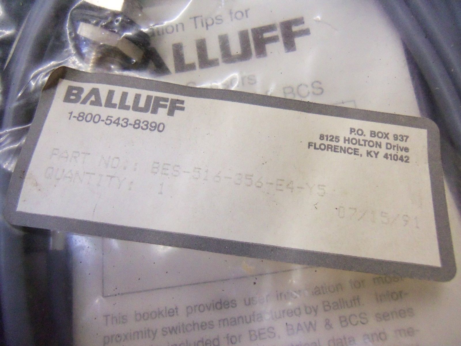 BALLUFF BES 516-356-E4-Y5 *NEW IN BAG*