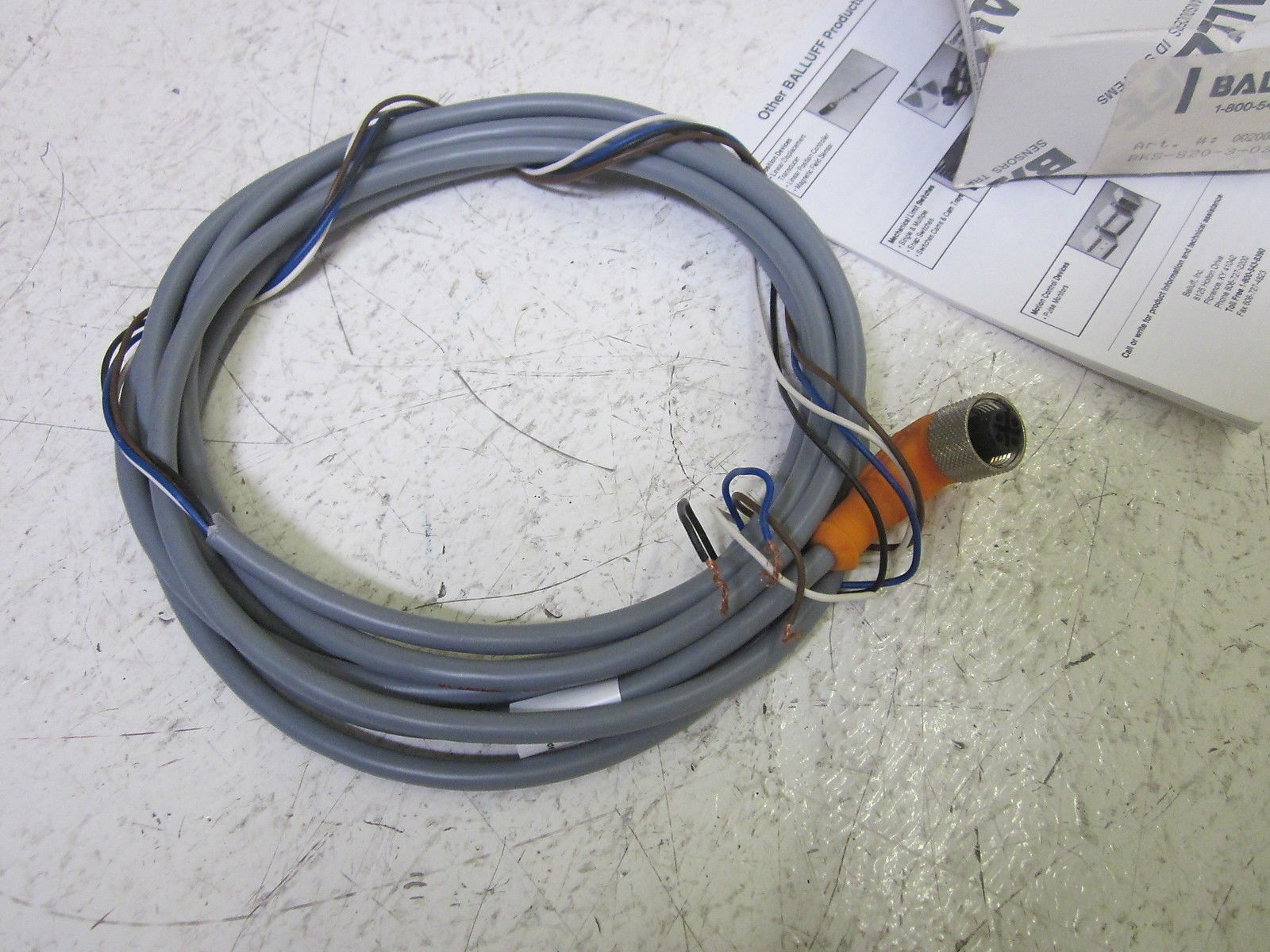 BALLUFF BKS-S20-3-03 CABLE 250VAC UNMP