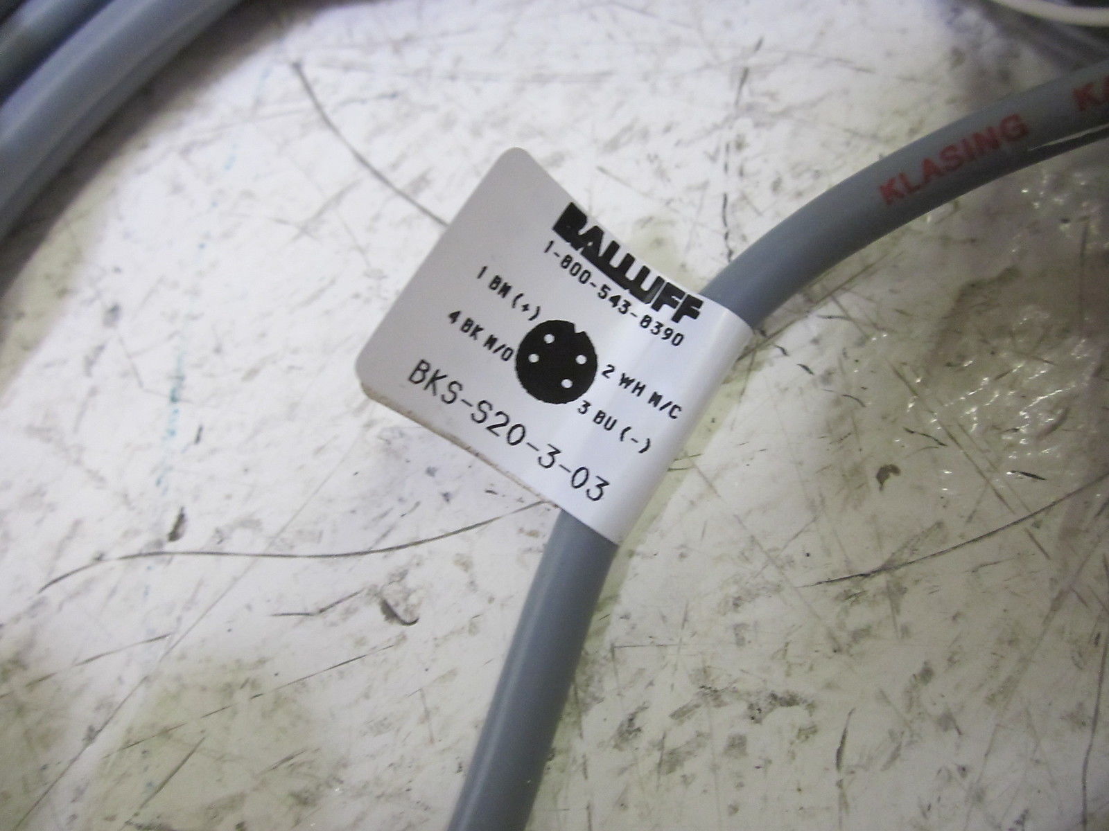 BALLUFF BKS-S20-3-03 CABLE 250VAC UNMP