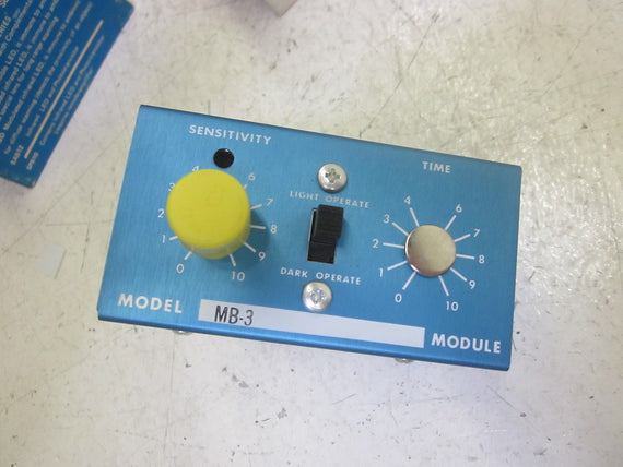 BANNER ENGINEERING MB-3 PHOTOELECTRIC AMPLIFIER MODULE *NEW IN BOX*