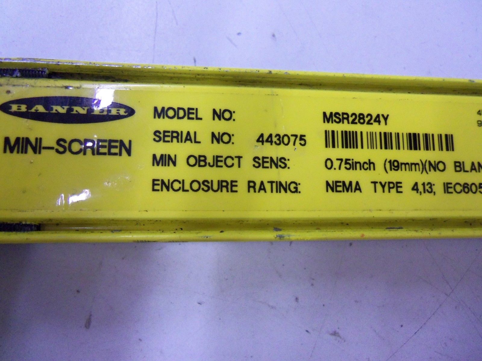 BANNER ENGINEERING MSR2824Y UNMP