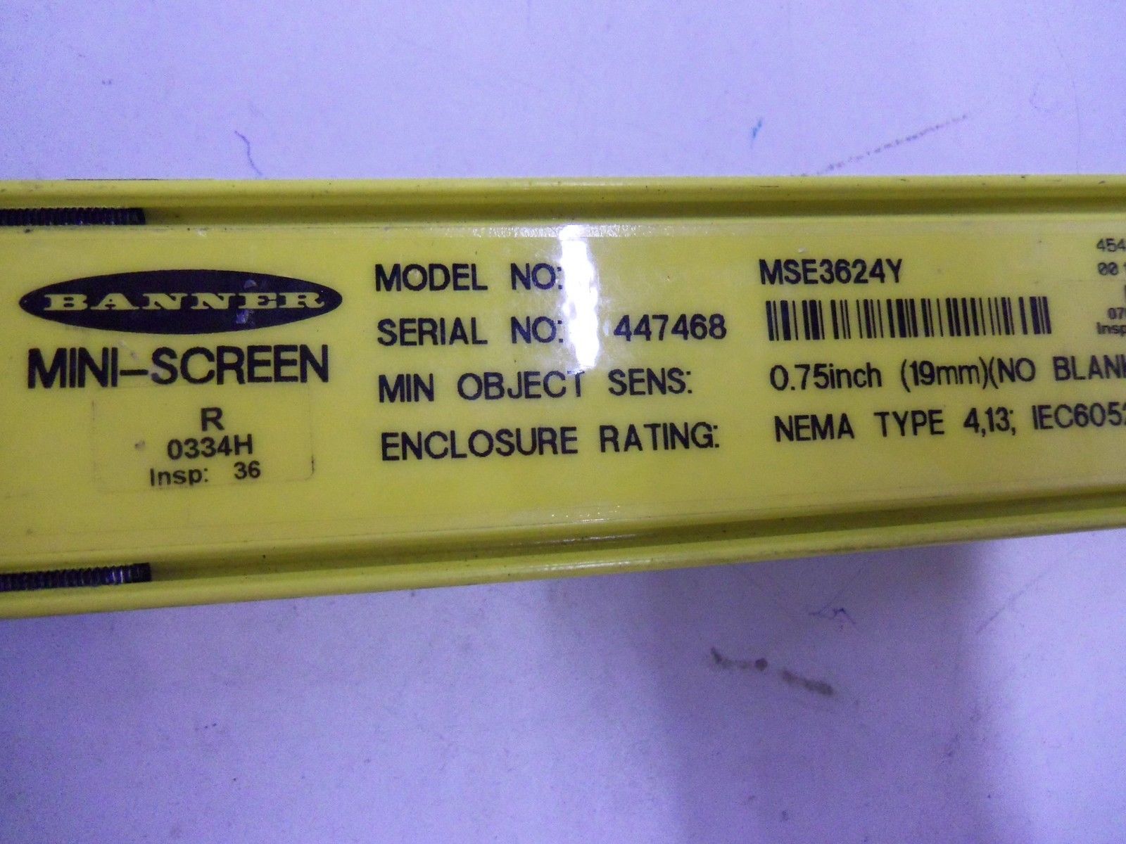 BANNER ENGINEERING MSE3624Y  UNMP