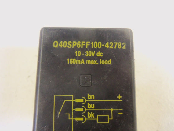 BANNER ENGINEERING Q40SP6FF100-42782 SENSOR *USED*