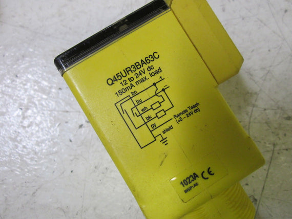 BANNER ENGINEERING Q45UR3BA63C SENSOR 12-24VDC *USED*