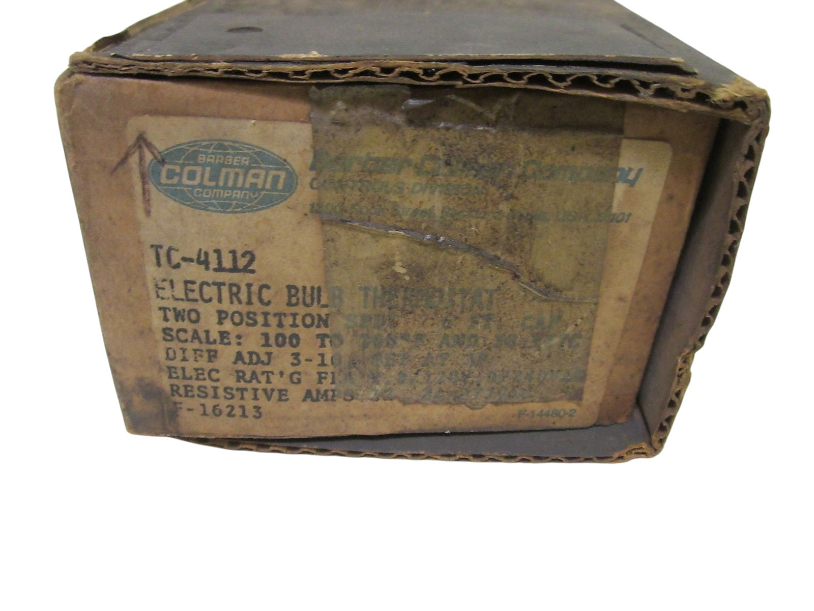 BARBER-COLMAN TC-4112 ELECTRIC BULB THERMOSTATNSMP