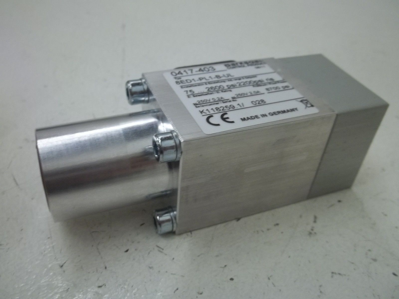BARKDALE 8ED1-PL1-B-UL 0417-403 250V 2.0A 8700PSI NSMP