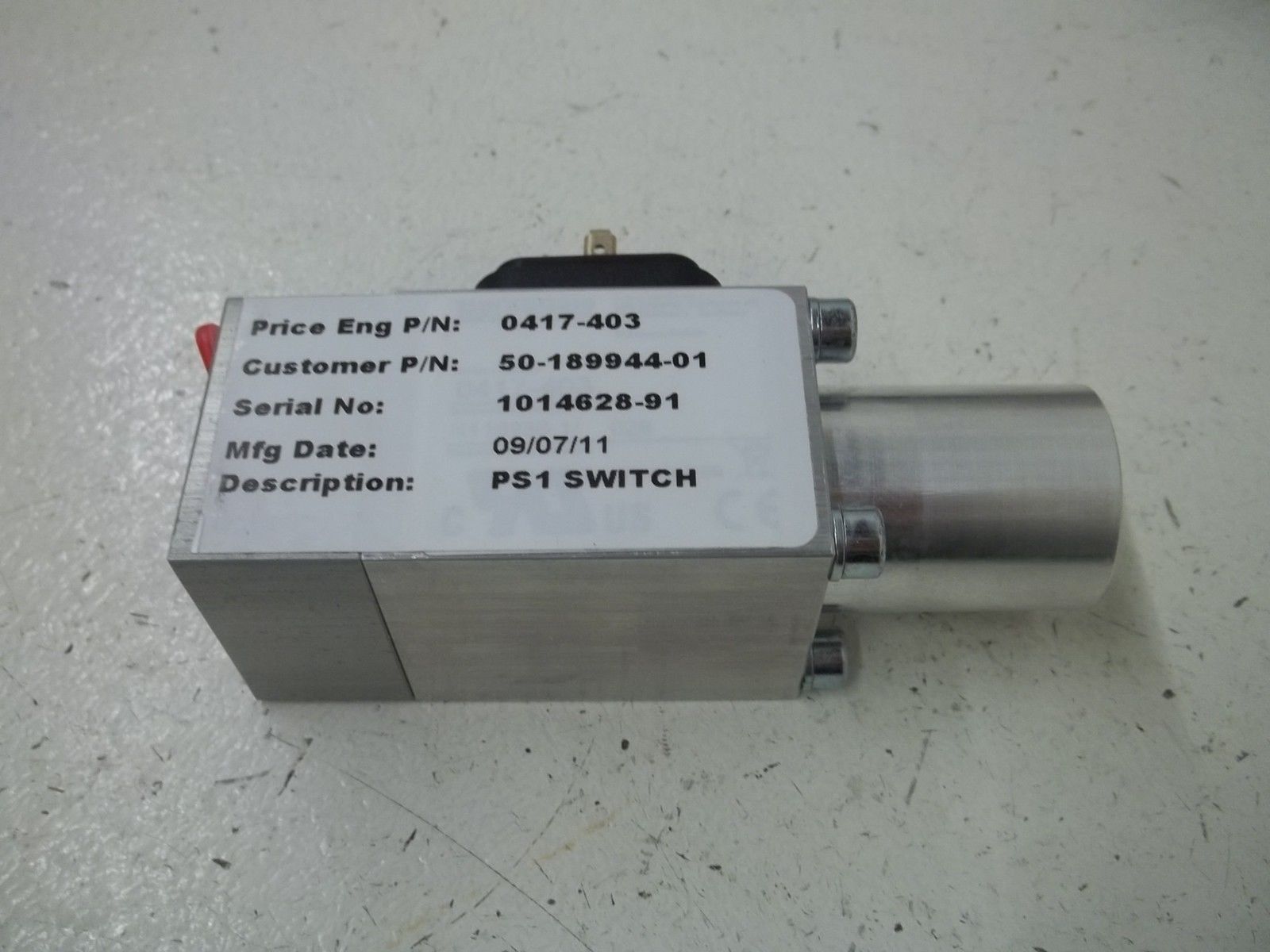 BARKDALE 8ED1-PL1-B-UL 0417-403 250V 2.0A 8700PSI NSMP