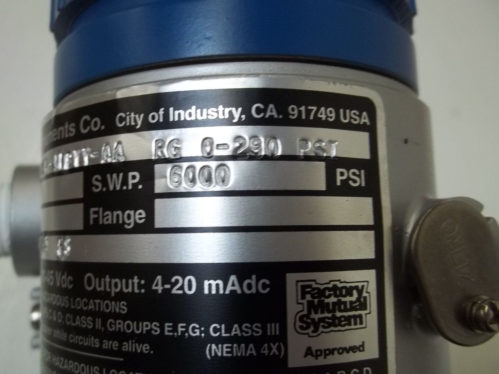 BARTON INSTRUMENTS CO. FHCG47W4-ADBYY-AA TRANSMITTER NSMP