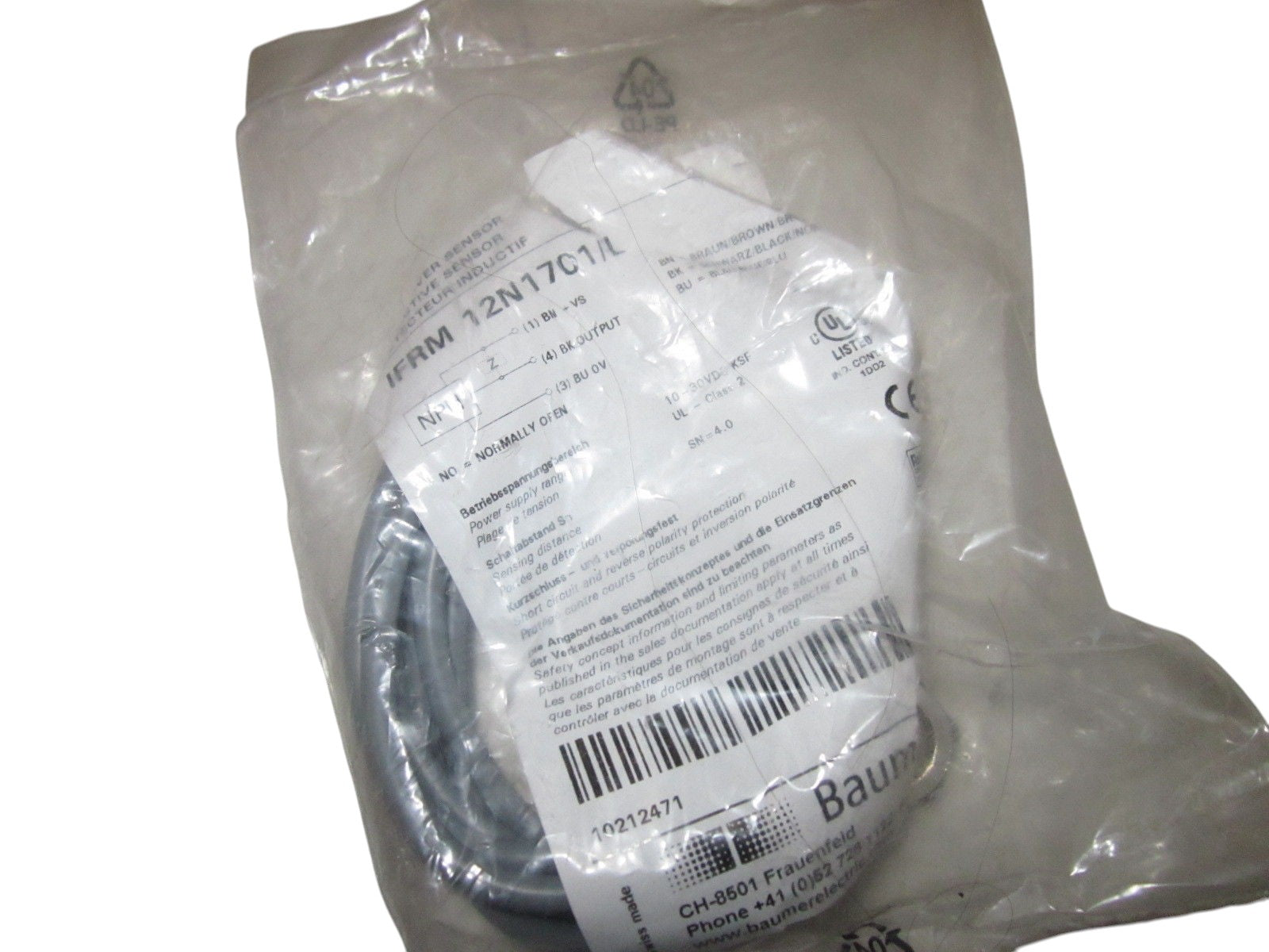 BAUMER IFRM12N1701/L PROXIMITY SWITCH NSMP