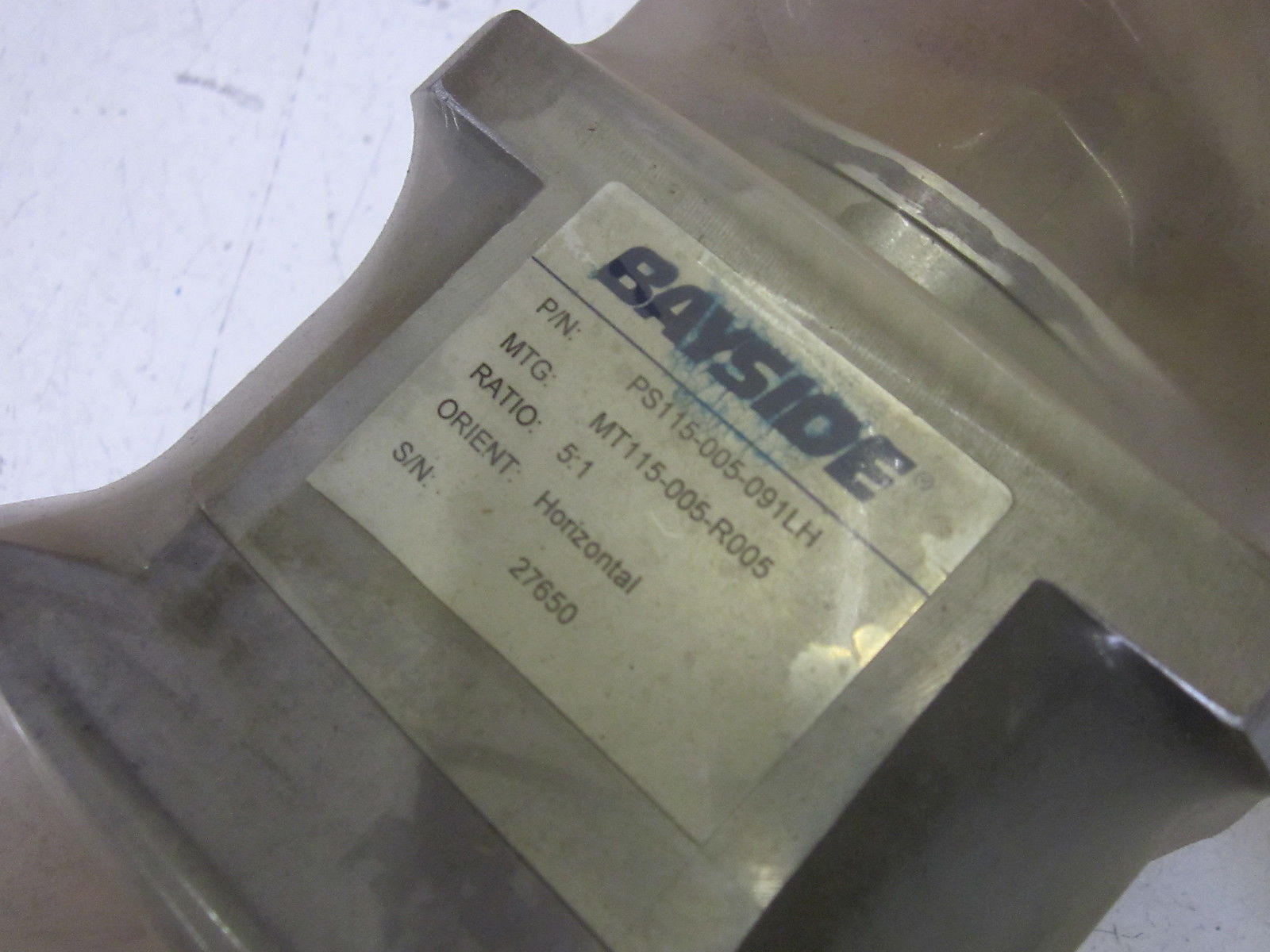 BAYSIDE PS115-005-091LH GEAR HEAD 5:1 RATIO  NSMP