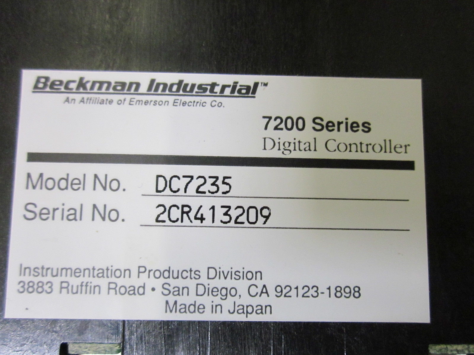 BECKMAN DC7235 NSMP