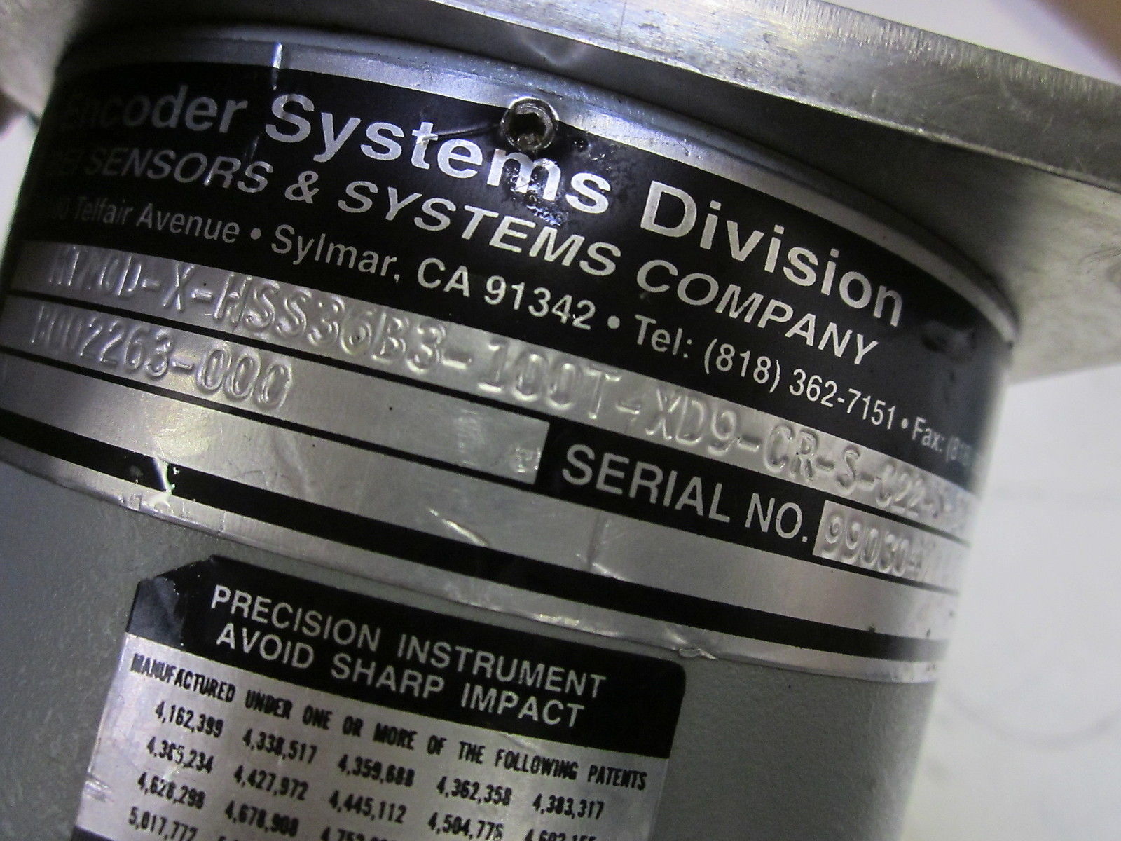 BEI ENCODER MT40D-X-HSS36B3-100T-XD9-CR-S-C22-S-24 UNMP