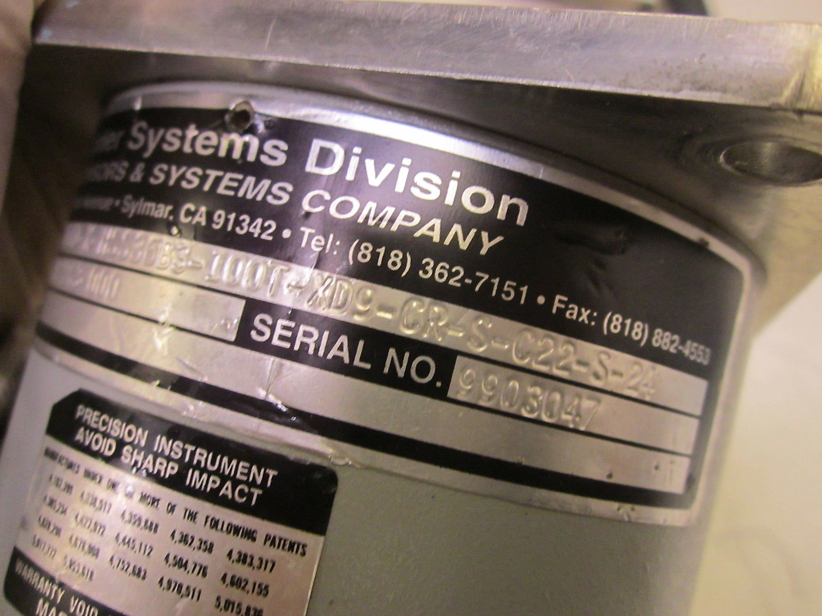 BEI ENCODER MT40D-X-HSS36B3-100T-XD9-CR-S-C22-S-24 UNMP