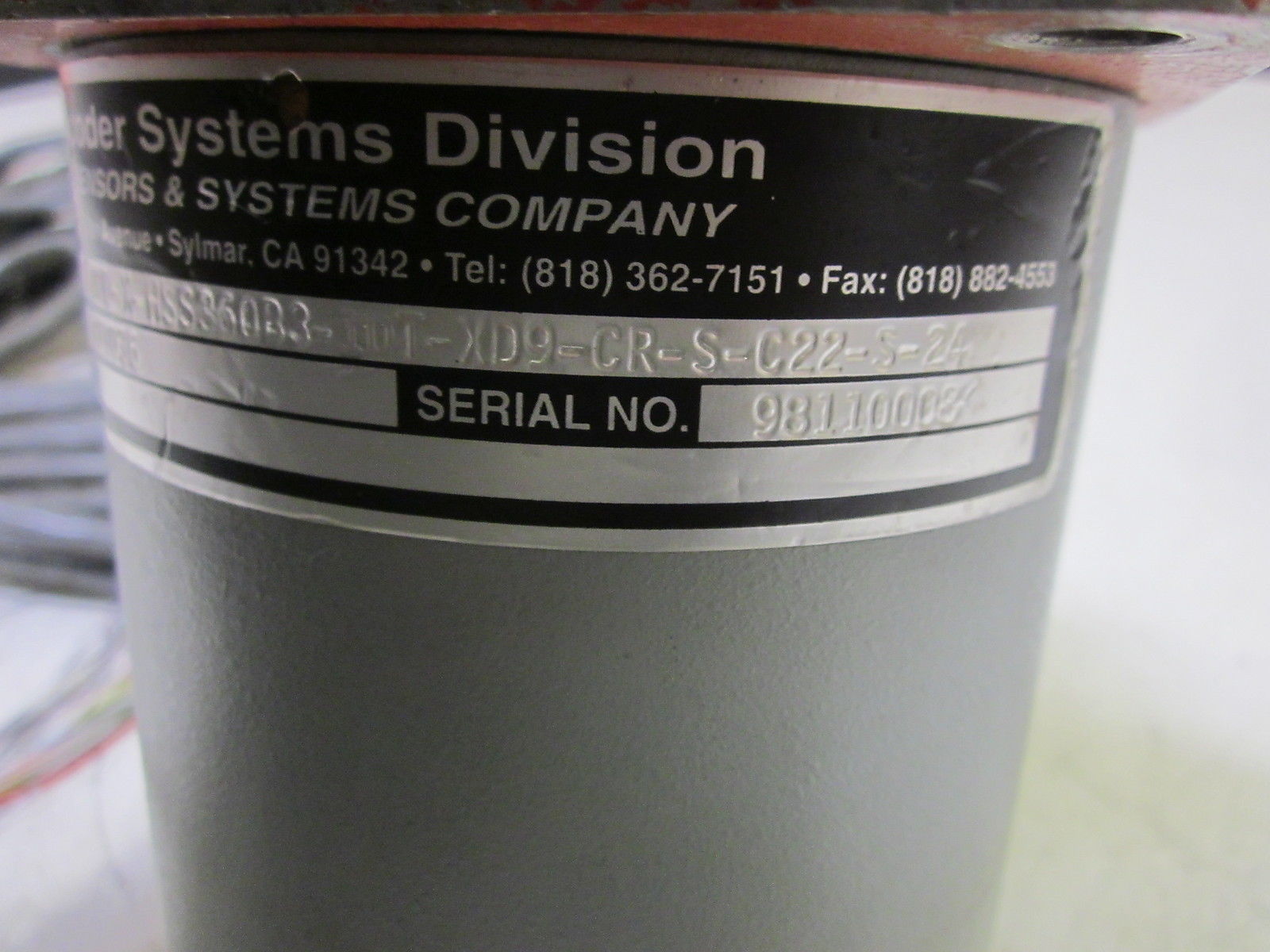 BEI ENCODER MT40D-X-HSS360B3-1UT-XD9-CR-S-C22-S-24 UNMP