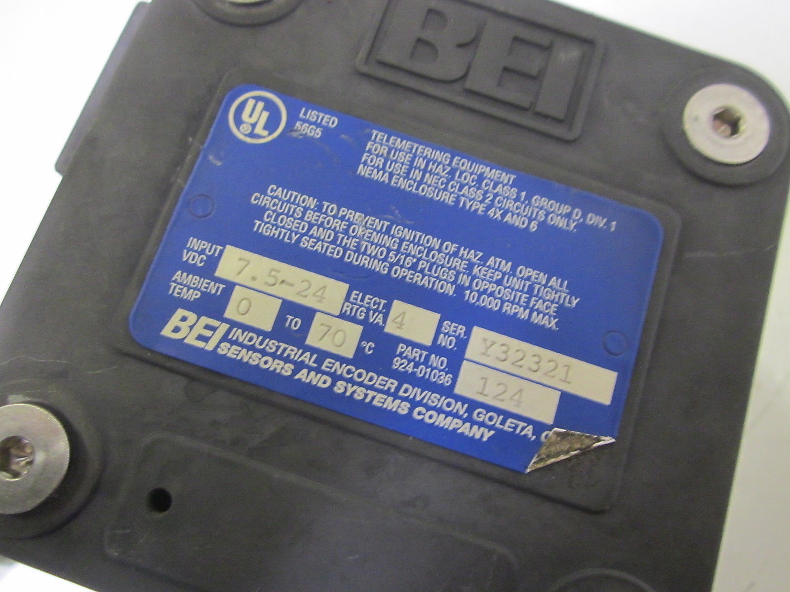 BEI H38D-240-ABC-8830-LED-SC-UL-S ENCODER UNMP