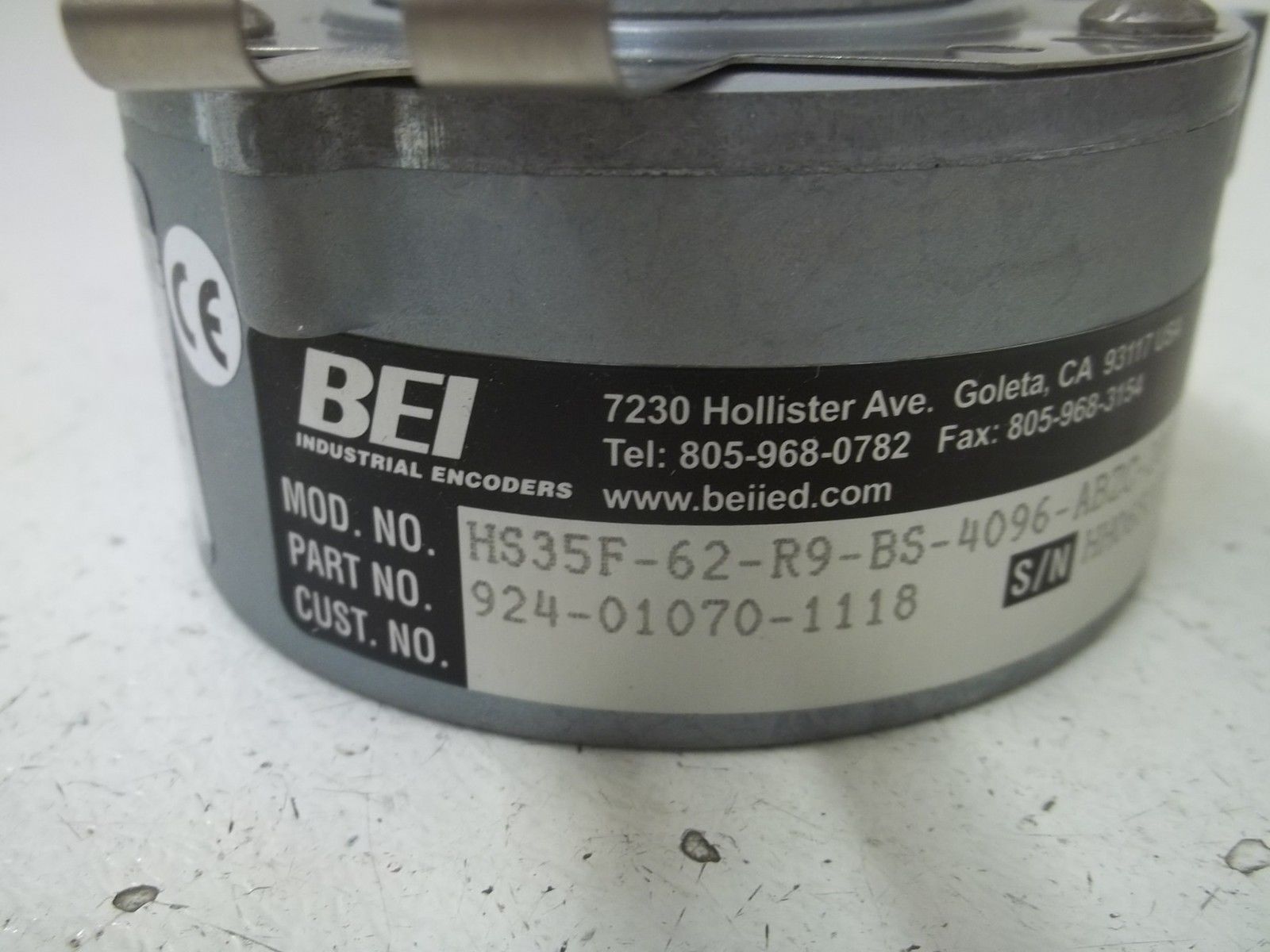 BEI HS35F-62-R9-BS-4096-ABZC-28V/V-SM18-S ENCODER UNMP