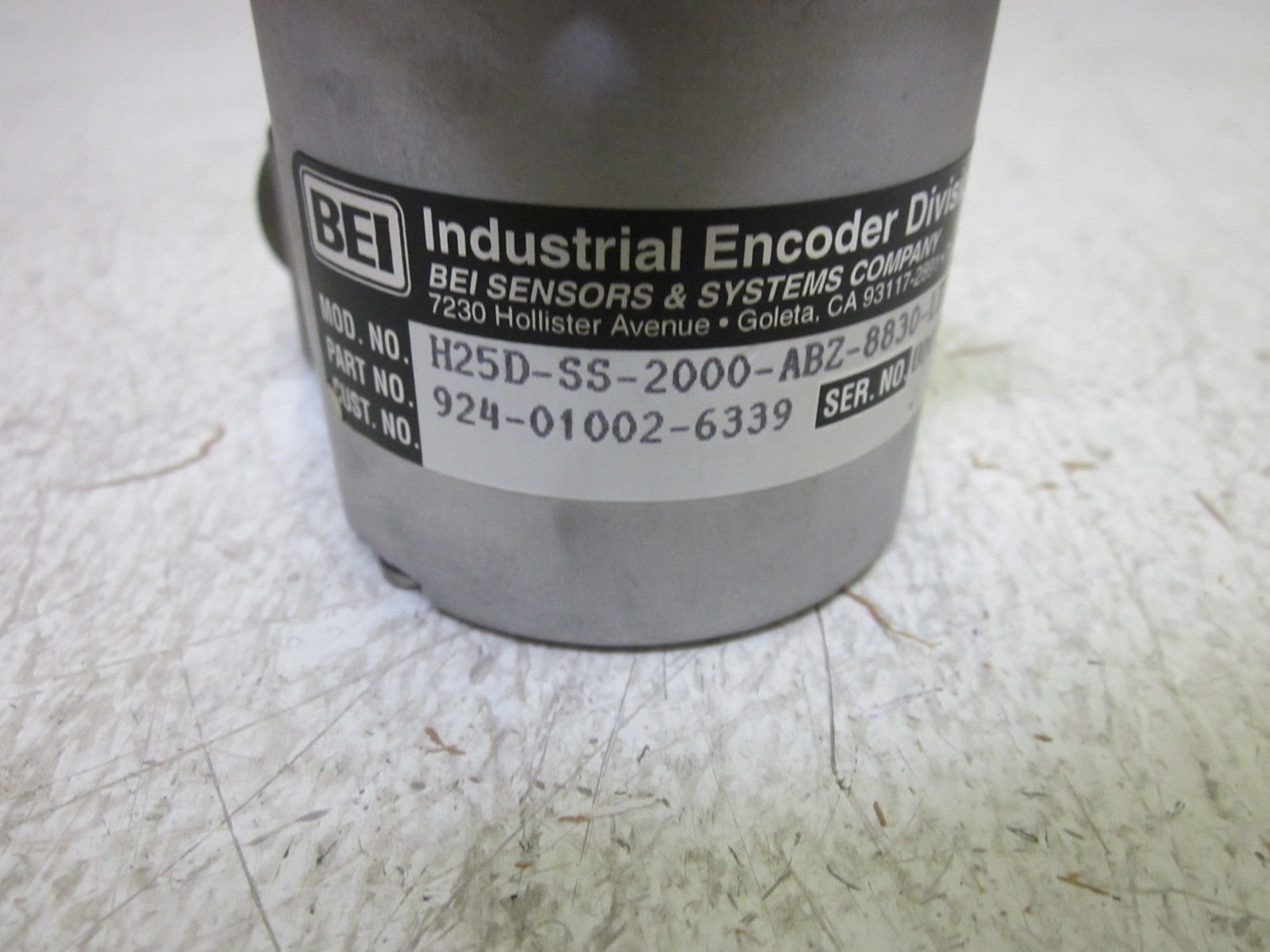 BEI ENCODER H25D-SS-2000-ABZ-8830-LED-SM18 NSNP