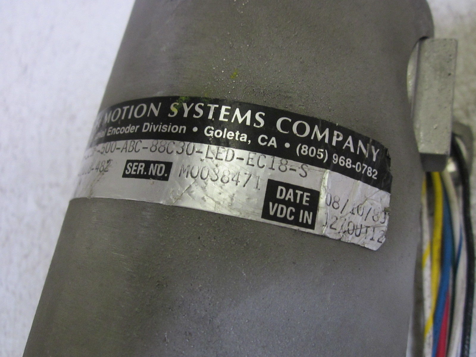 BEI MOTION SYSTEMS CO. 924-01018-482 UNMP
