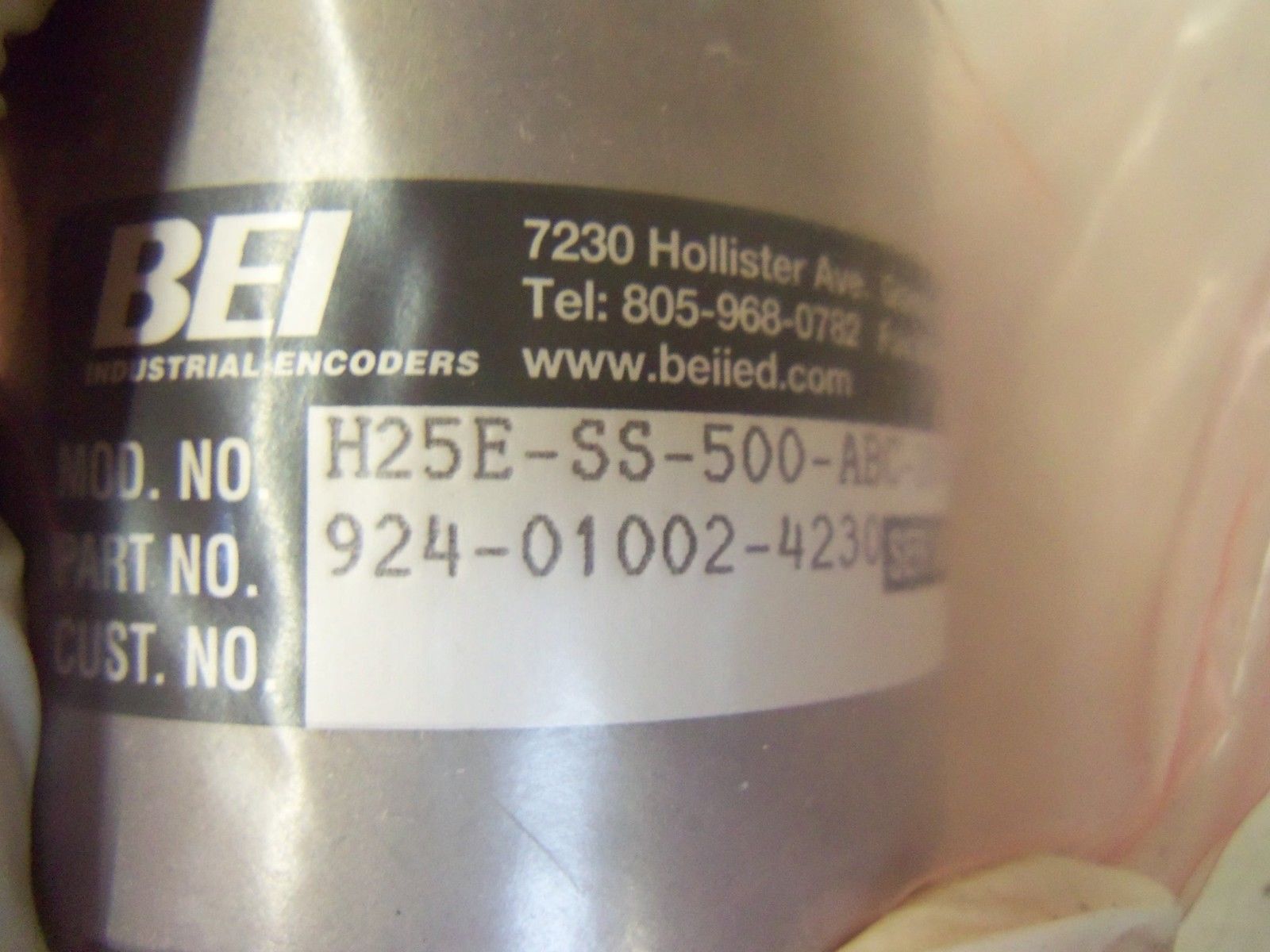 BEI SENSORS & SYSTEM COMPANY H25E-SS-500-ABC-28V/0C-SM18 *NEW IN BAG*