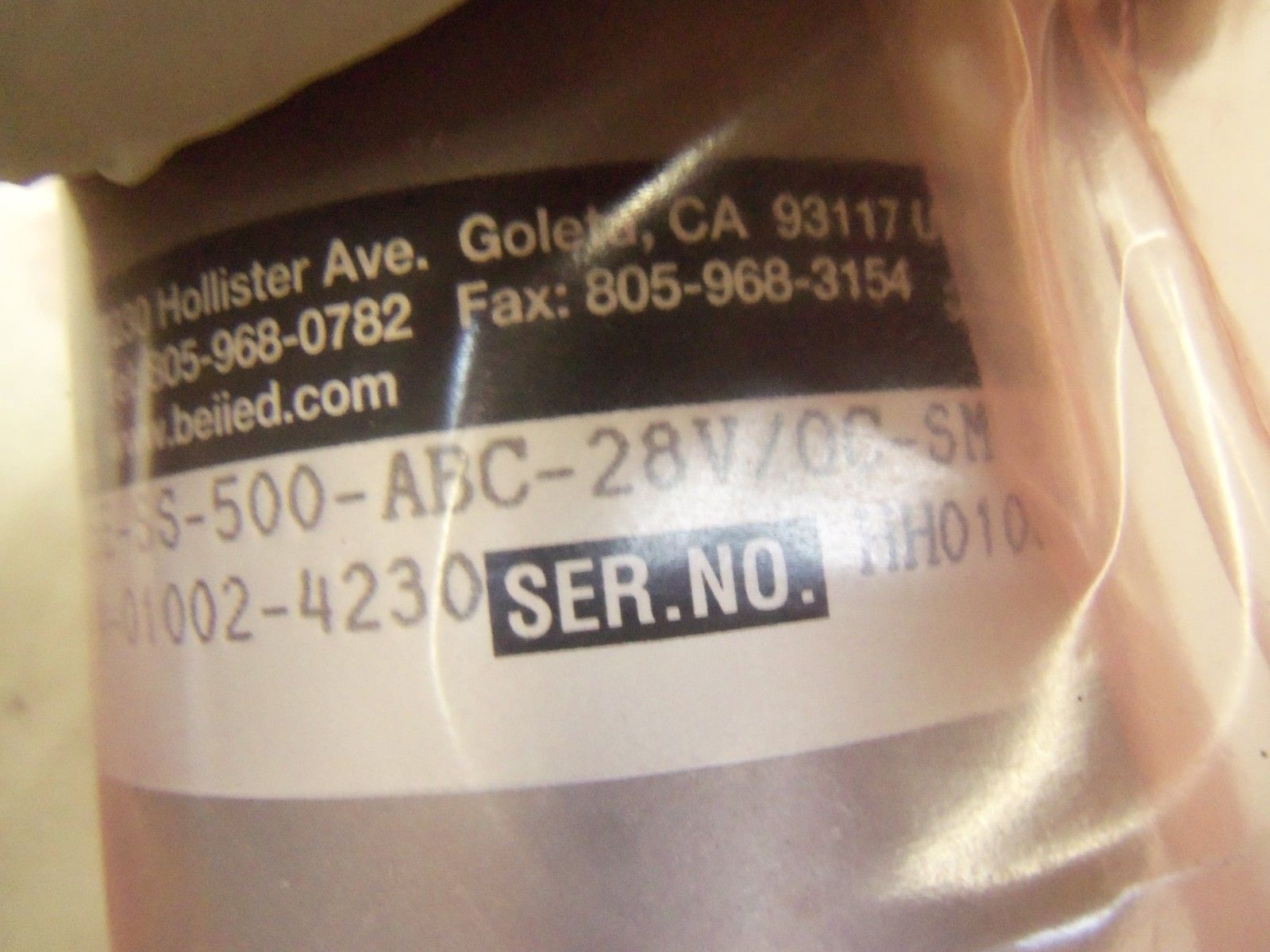BEI SENSORS & SYSTEM COMPANY H25E-SS-500-ABC-28V/0C-SM18 *NEW IN BAG*