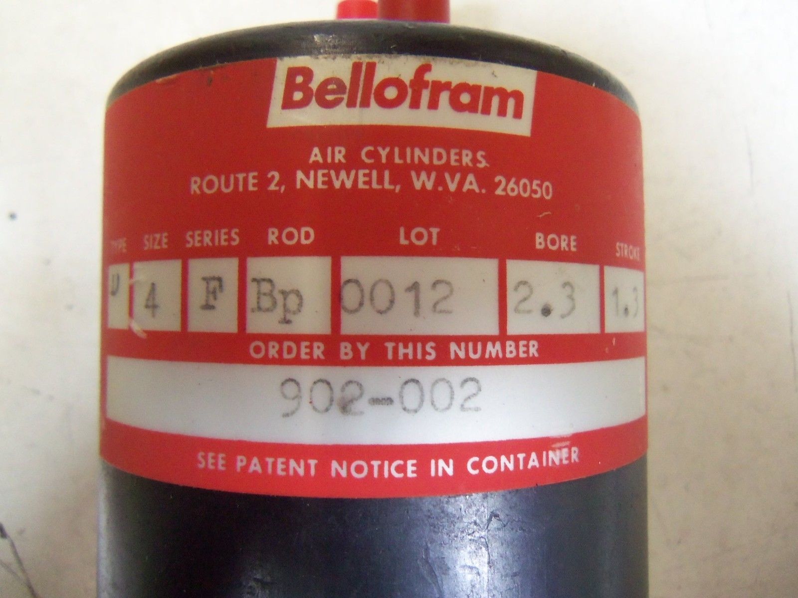 BELLOFRAM 902-002 *USED*