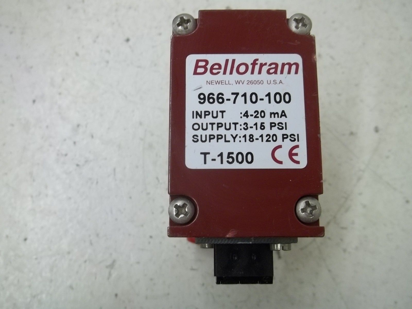 BELLOFRAM 966-710-100 TRANSDUCER UNMP