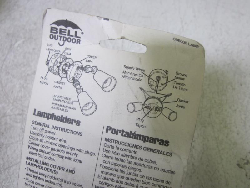 BELL OUTDOOR 5606-5 (330-CGY) LAMPHOLDER NSMP