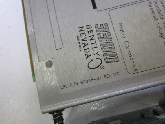BENTLY NEVADA 3300/03-01-02 CHANNEL TEMPERATURE MONITOR  *USED*