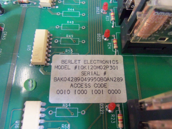 BERLET ELECTRONICS BOARD I0K120M02P301 UNMP