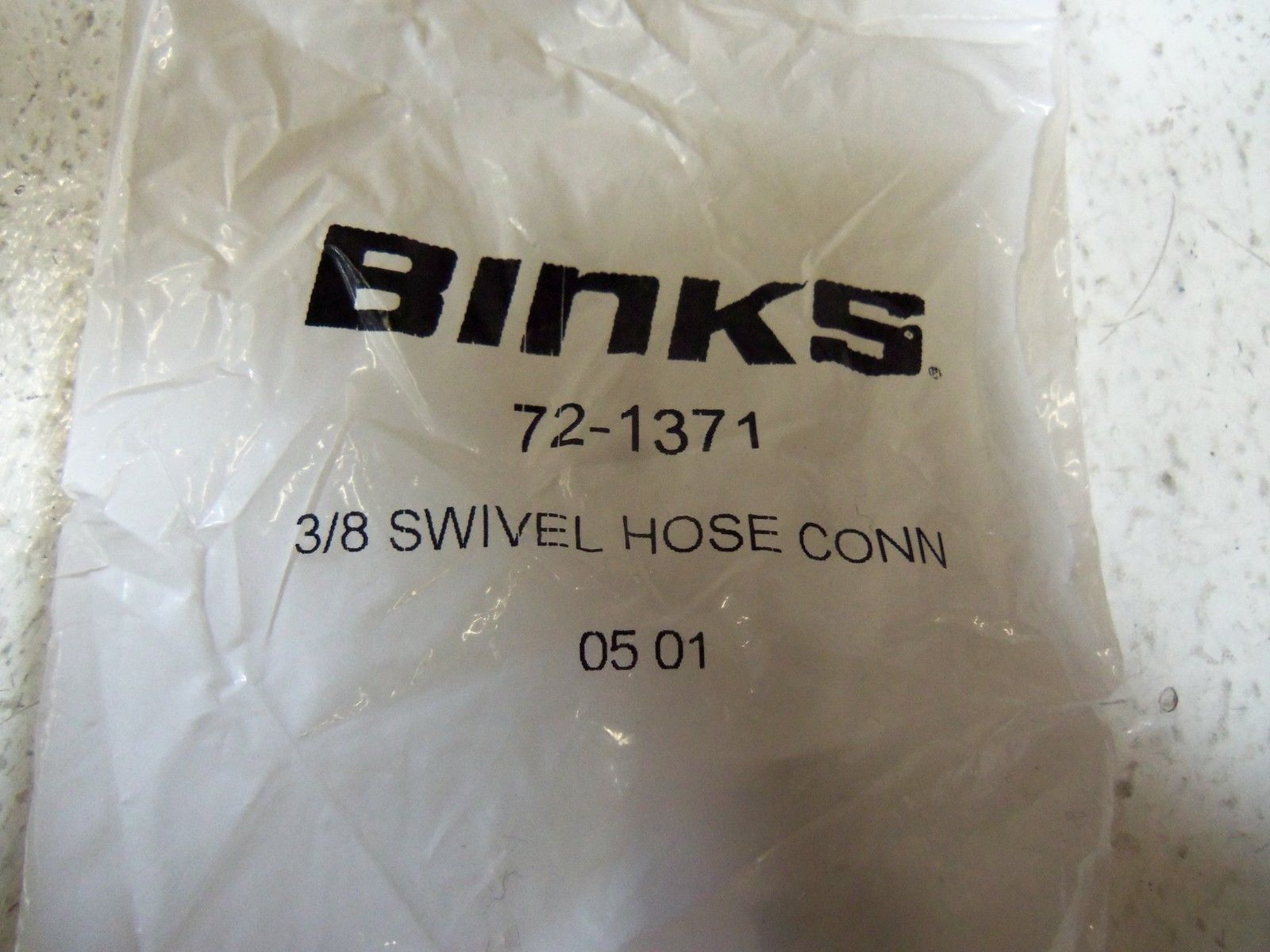 BINKS 3/8 SWIVEL HOSE CONN 72-1371 NSMP