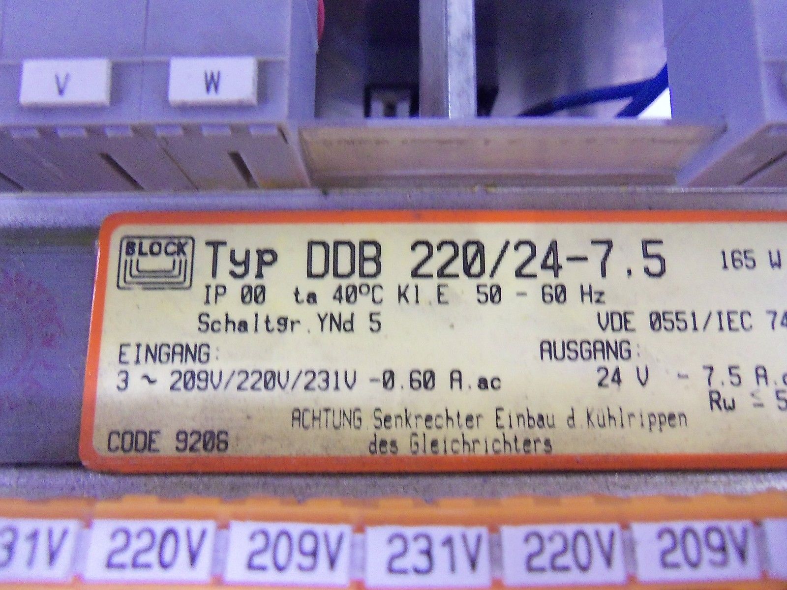 BLOCK DDB-220/24-7,5 UNMP